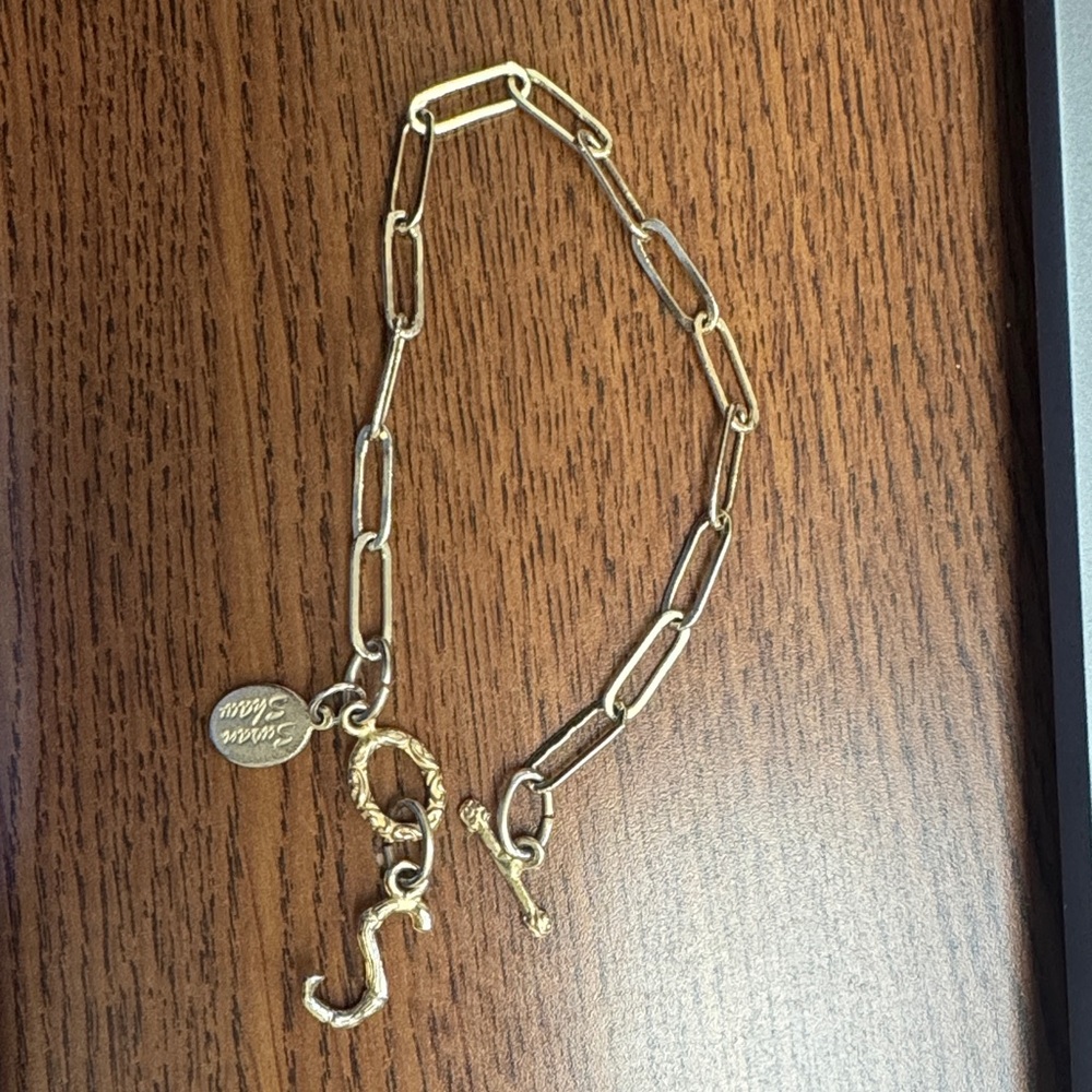 Susan Shaw S Bamboo initial bracelet